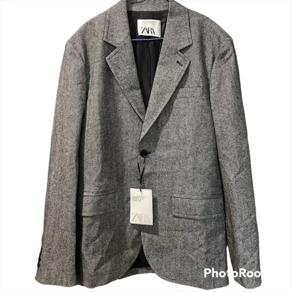 NWT Zara Oversized wool blazer A/W 2022 Collection 12